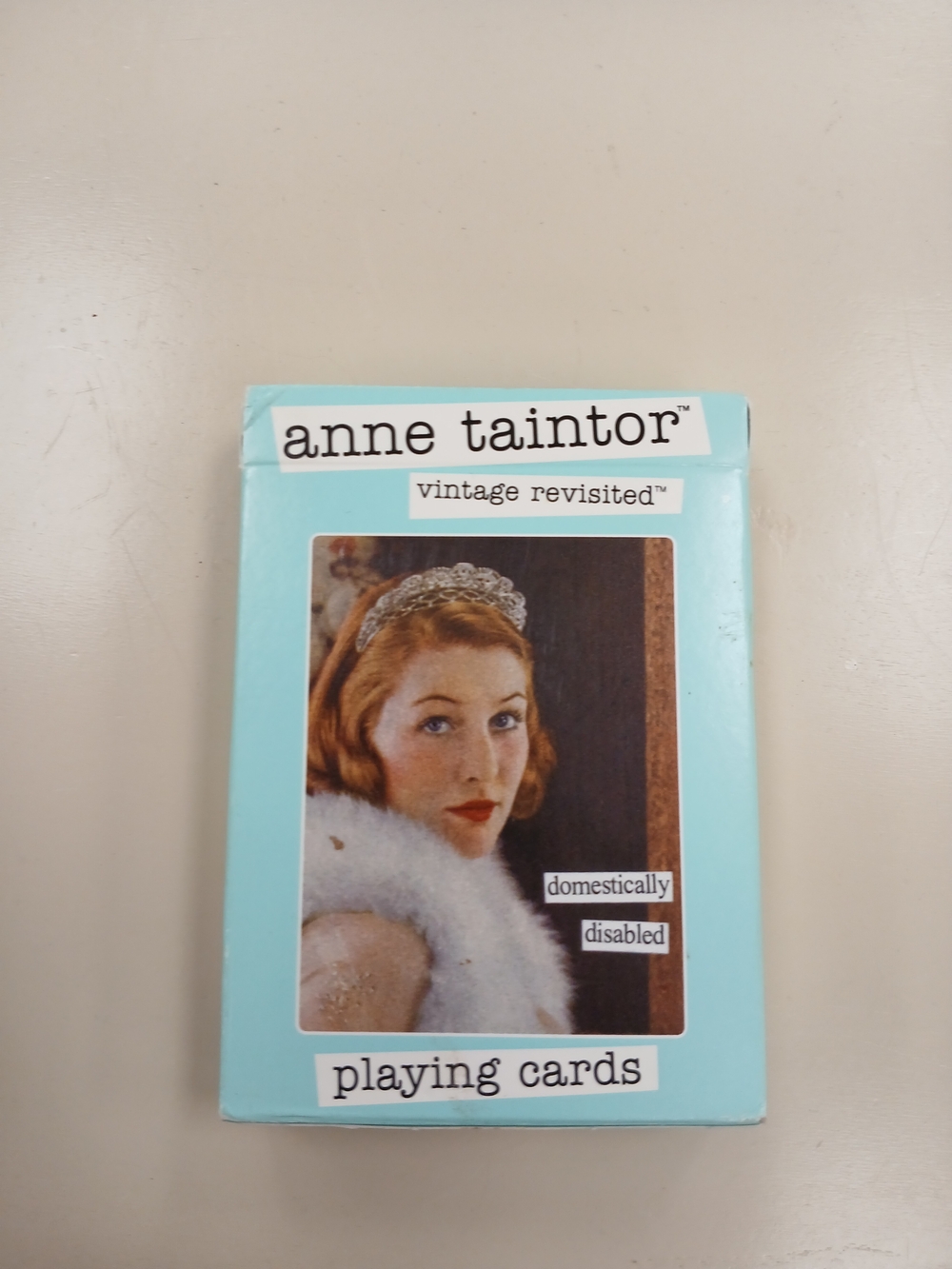 Anne Taintor Vintage Revisited Playing Cards - Aqua